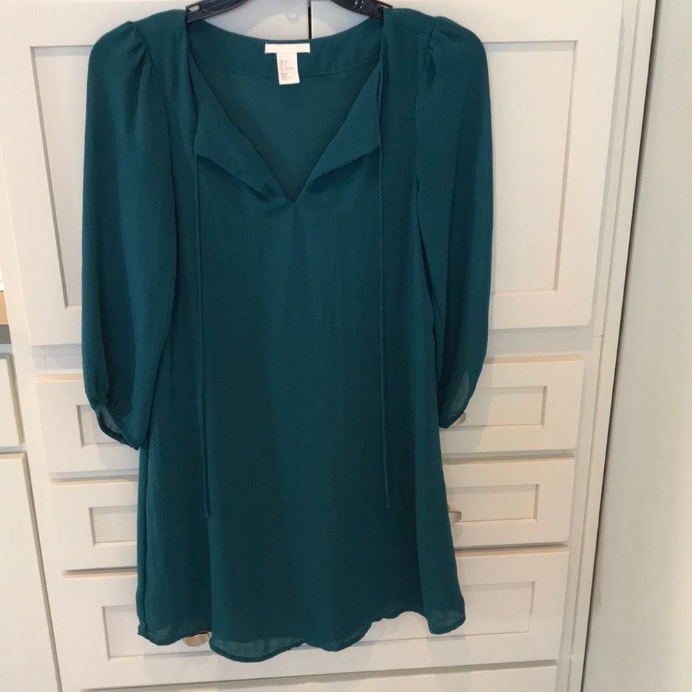 H&M teal dress